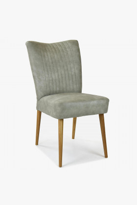 Elegantné stoličky valencia - okrúhle nohy dub, sivá mätová